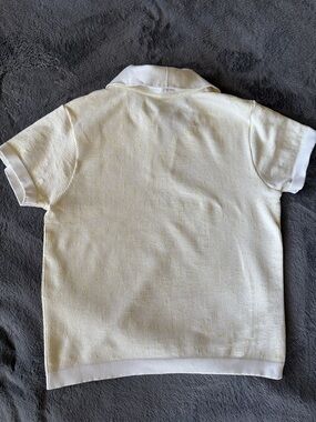 Zella Cream Short Sleeve Polo Top for Kids